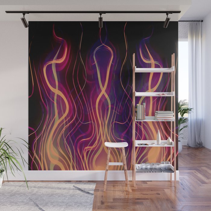 Blacksmith S Forge Abstract Art Wall Mural By Beagletree Society6