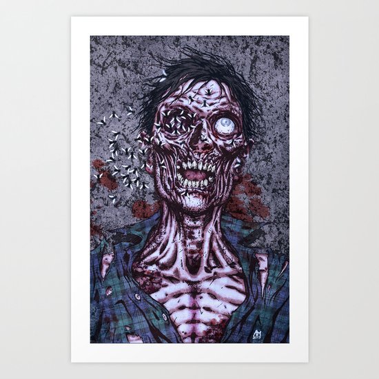 Black Flies Art Print