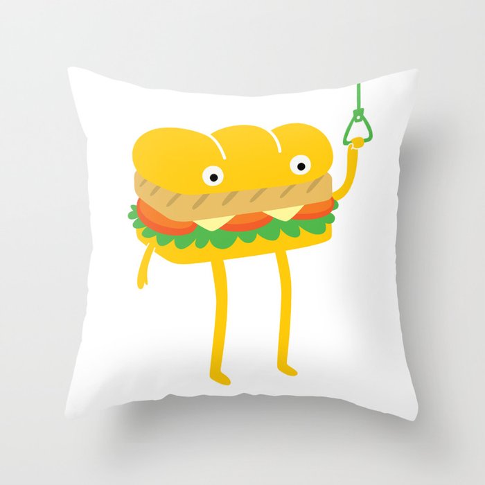 Foot Long Throw Pillow By Mogumogu Society6
