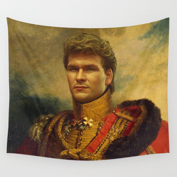 Patrick Swayze - replaceface Wall Tapestry