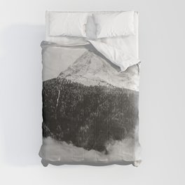 Foggy Mountain Black and White Comforter