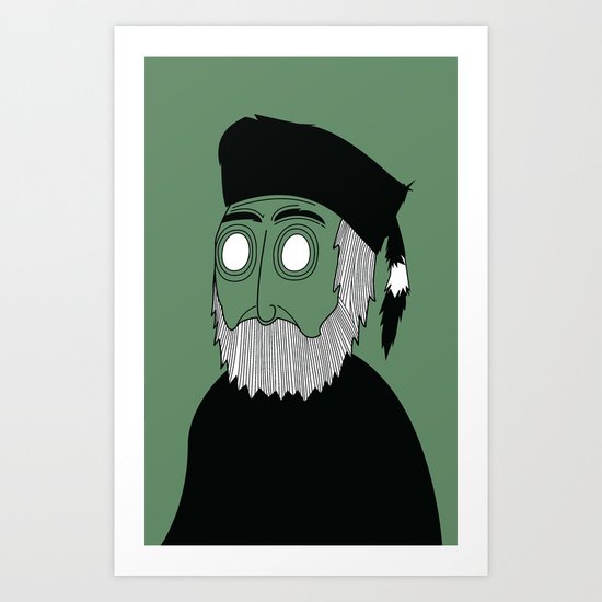 Grizz Art Print