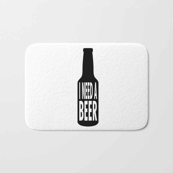 beer lovers alcohol humor humorous funny saying gift idea Bath Mat