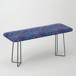 Floral Renaissance Arts and Crafts Pattern Bench