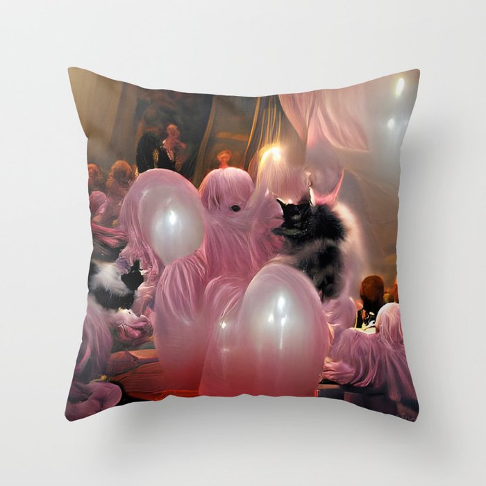 A Feast of Trubbles II Throw Pillow