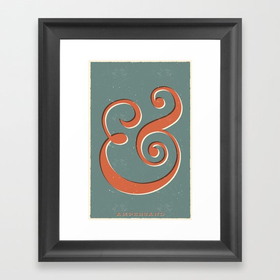 Ampersand Framed Art Print