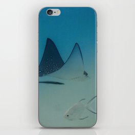 white-spotted eagle ray iPhone Skin