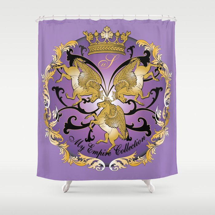My Empire Collection Summer Set Purple Shower Curtain By