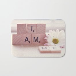 I Am Me Bath Mat | Bebrave, Brave, Scrabbleletters, Standtall, Iamme, Color, Photo, Iam, Digital, Scrabble 