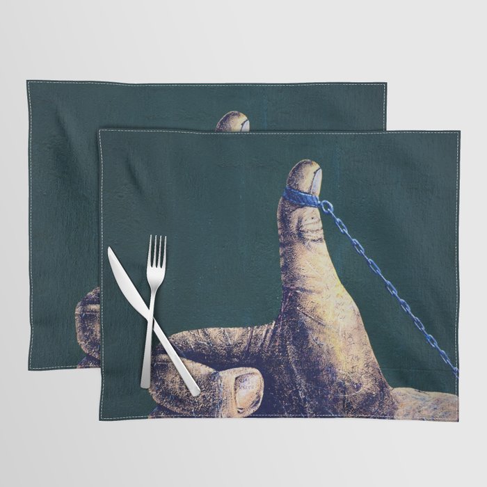 Freedom; let my people go African American civil rights masterpiece painting with freedom in chains Placemat