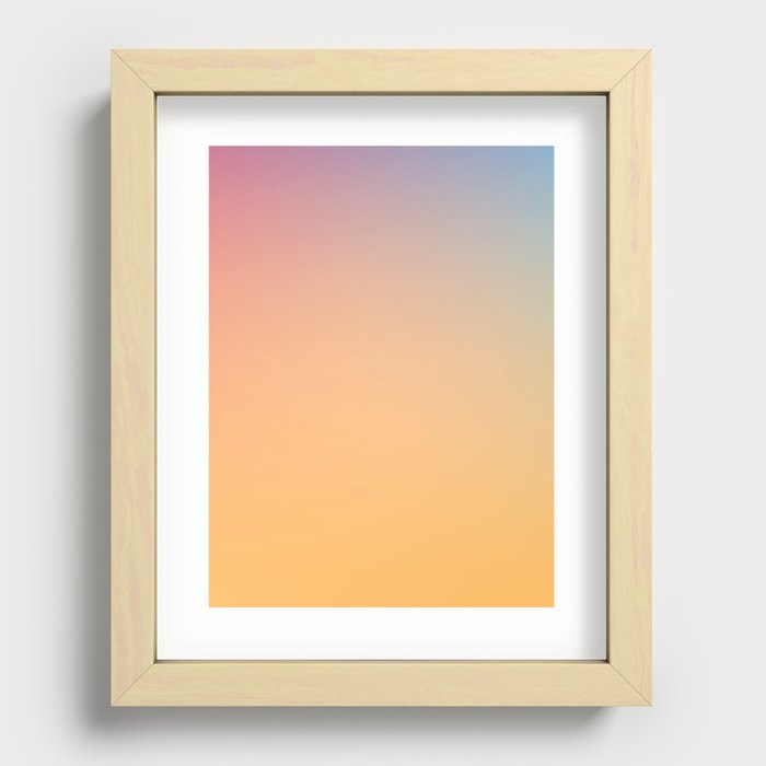 7 Plain Gradient Aesthetic 220617  Minimalist Art Valourine Digital  Recessed Framed Print