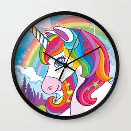 Unicorn Magic Wall Clock