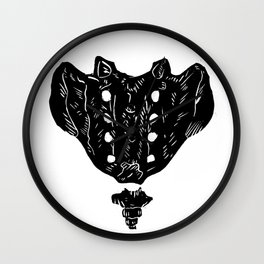 Sacrum and Coccyx (Black) Wall Clock