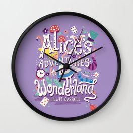 Alice's Adventures in Wonderland - Lewis Carroll Wall Clock