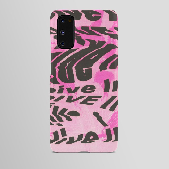 "Dive In" Pink Sea Jellies Android Case