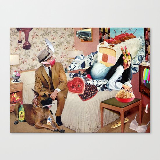 PMS Night In Canvas Print