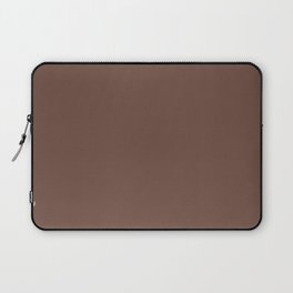 Behr Brown Velvet N160-7 - Dark Brown Earth Tone Solid Color Laptop Sleeve