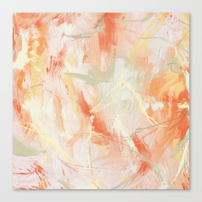 Cheerful Abstract Art Painting Canvas Print