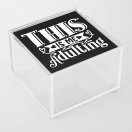 This Is Me Adulting Acrylic Box