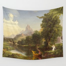Thomas Cole The Voyage Of Life Youth 1842 Wall Tapestry
