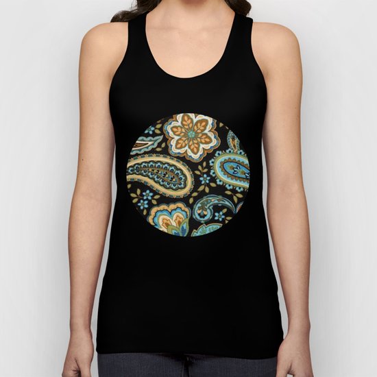 Floral Paisley Pattern 07 Unisex Tank Top