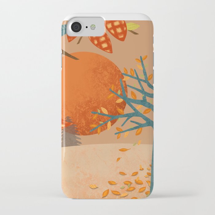 Fall sunset iPhone Case