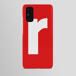 letter R (White & Red) Android Case