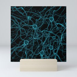 You Get on My Nerves! / 3D render of nerve cells Mini Art Print