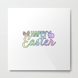 Happy Easter Egg Bunny gift idea Metal Print | Happyeaster, Gift, Maundythursday, Jesuschrist, Easterbunny, Eastereggs, Goodfriday, Eastert Shirt, Eastergifts, Graphicdesign 