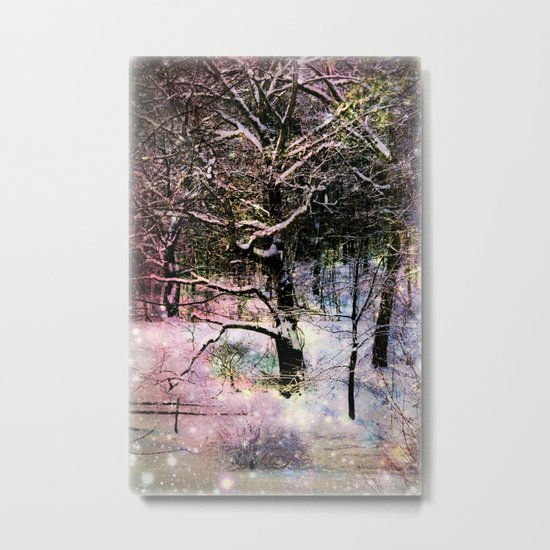 Tree in Winter Metal Print