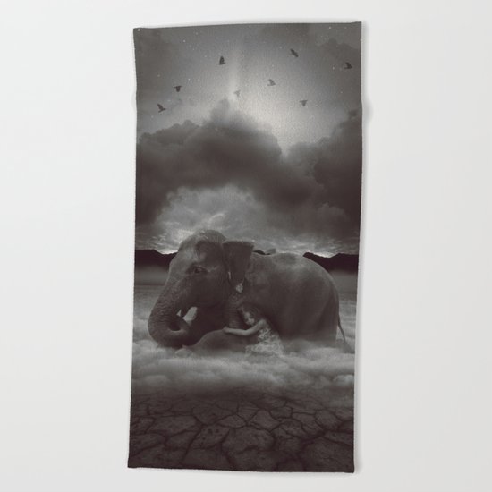 Having a Soft Heart In a Cruel World Beach Towel