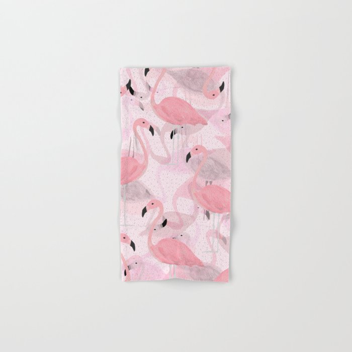 Flamingo Pattern Hand & Bath Towel