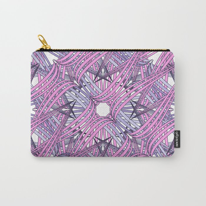 Web in pink and grey Carry-All Pouch