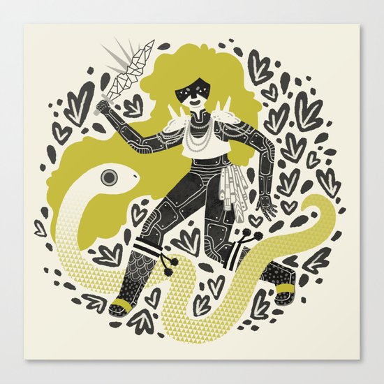 The Serpent Knight Canvas Print