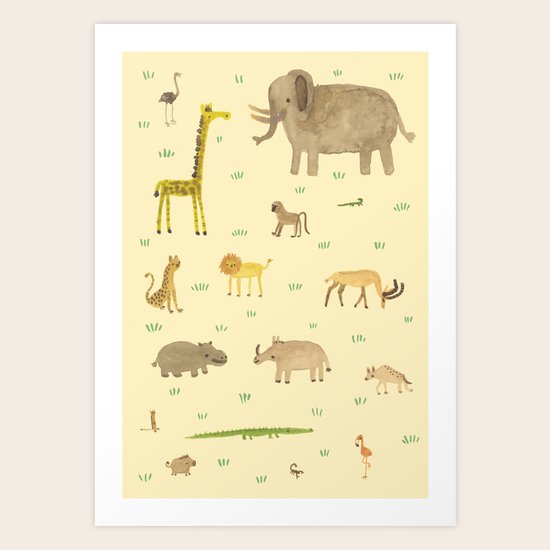 African Animals Art Print by Sophie Corrigan | Society6