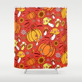 Psychedelic Fall Shower Curtain