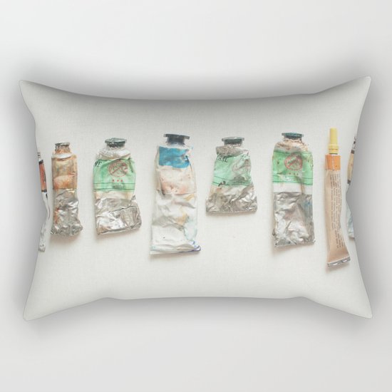 Oil Paints Rectangular Pillow