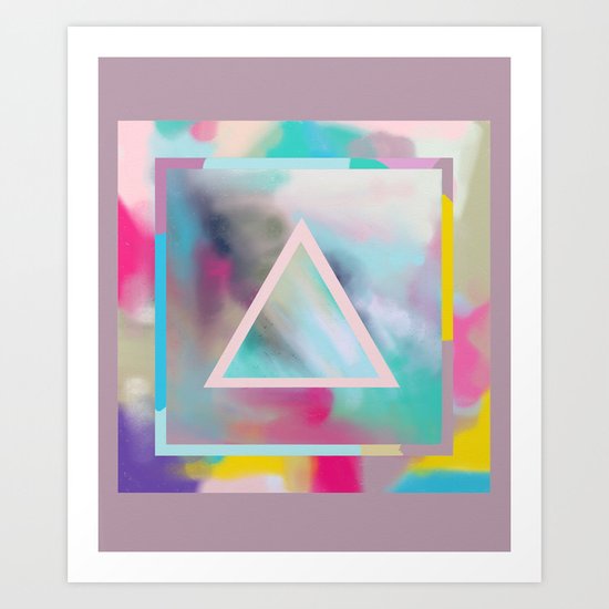 Rose Triangle Manifestation Art Print