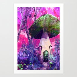 “Mushroom Abode” by SistarSparkles (2022) Art Print