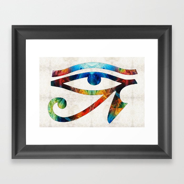 Eye of Horus - Art By Sharon Cummings Framed Art Print