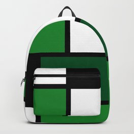 Green Mondrian Backpack | Irish, Mondrian, Irishparty, Green, Eire, Plaidpattern, Pattern, Verdes, Plaid, Clothpattern 