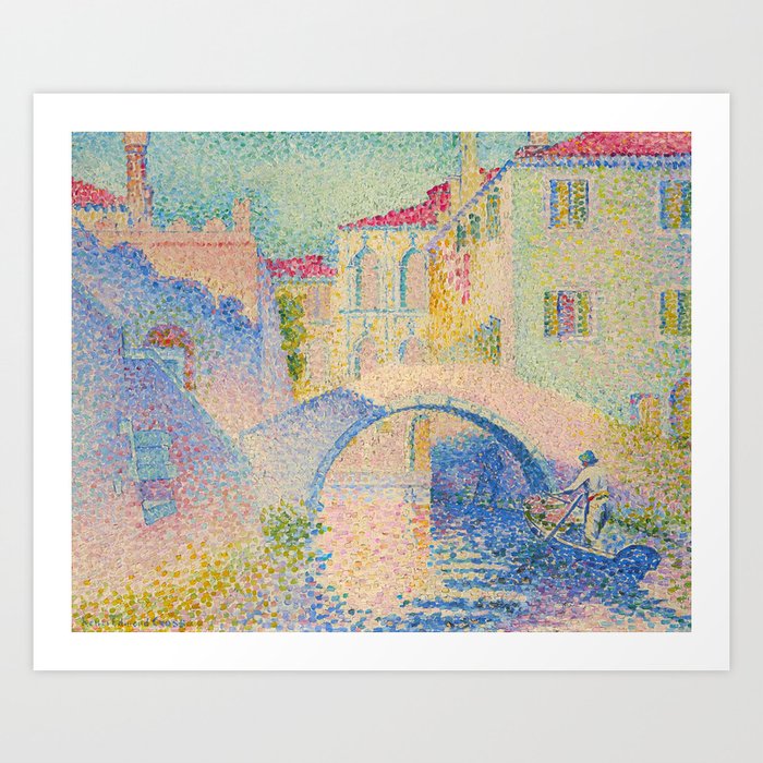 Henri-Edmond Cross "Ponte Moro, Rio Grimani (Venise)" Art Print