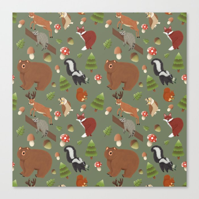 Forest Friends Canvas Print