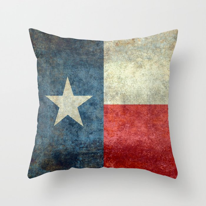 Flag of Texas the Lone Star State Throw Pillow