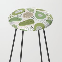Abstract Peaches and Pears Counter Stool