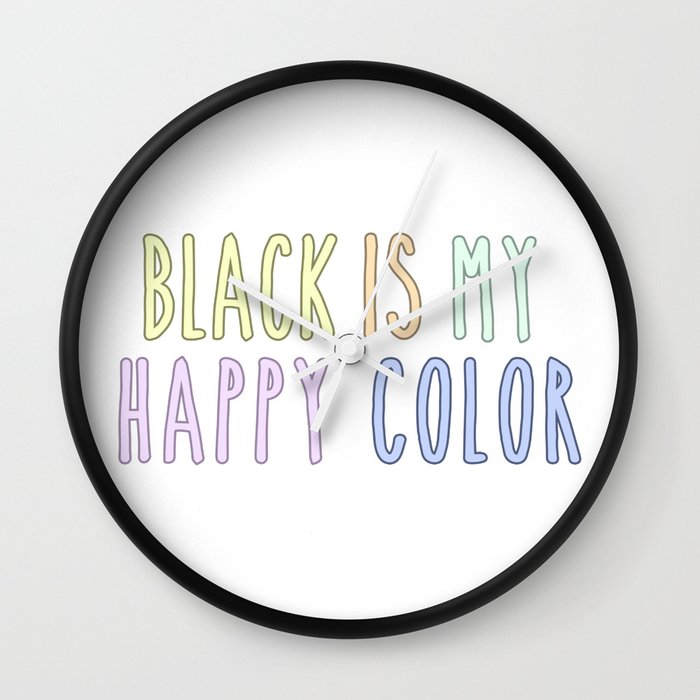 Funny Pastel Goth Gift Aesthetic Black Is My Happy Color Wall Clock By Mintedfresh Society6 See more ideas about pastel aesthetic, pastel, aesthetic. funny pastel goth gift aesthetic black is my happy color wall clock by mintedfresh