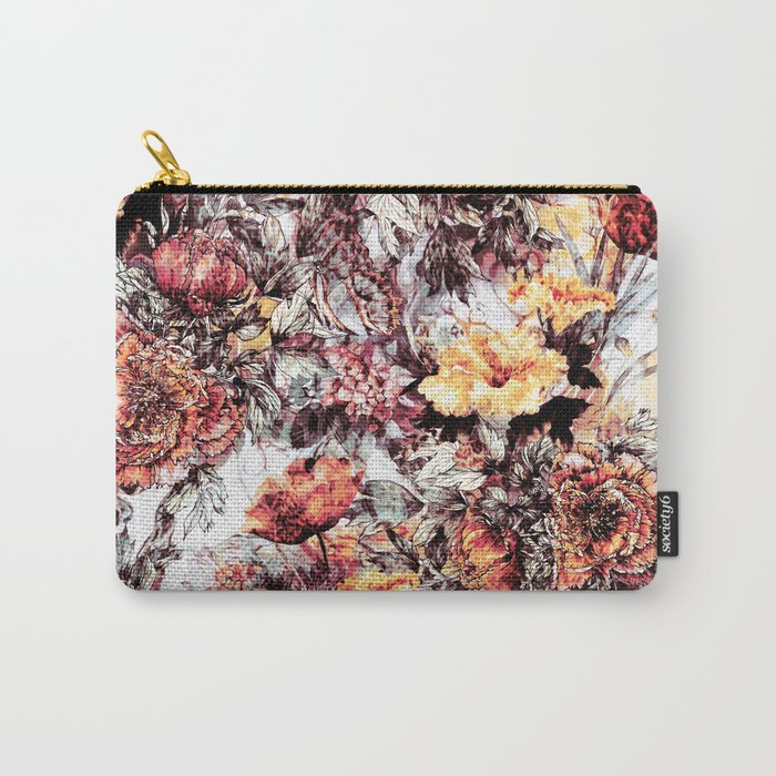 RPE FLORAL ABSTRACT Carry-All Pouch