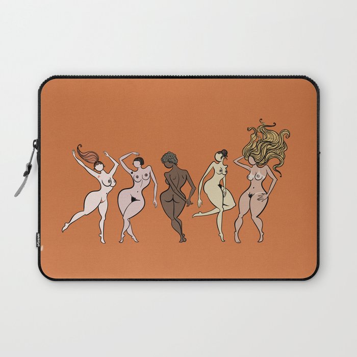 naked girl of all races Laptop Sleeve