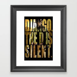Django Unchained Framed Art Print