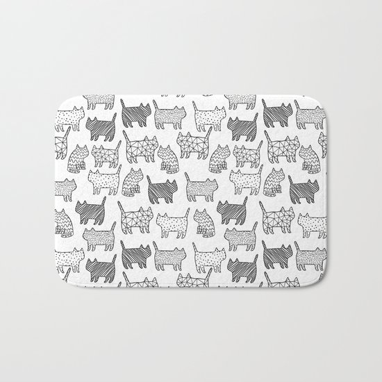 Pattern cats Bath Mat
